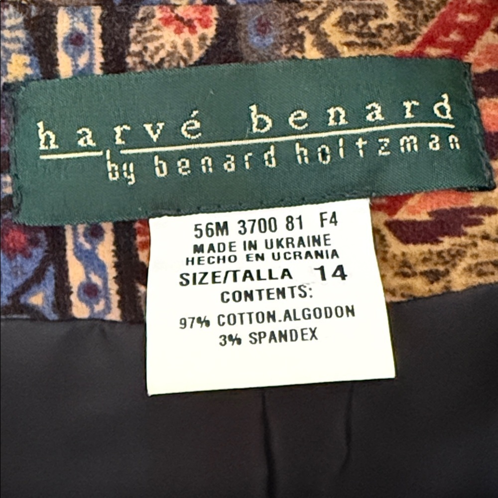 Vintage Harve Bernard Paisley Velvet Jacket - Picture 9 of 10